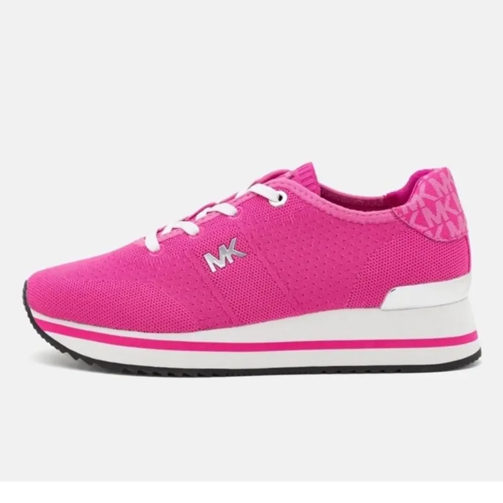 MICHAEL Michael Kors Monique Knit Trainers Pink Runner Sneakers 9.5